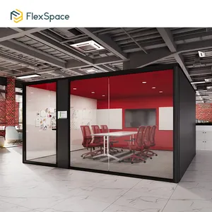 Flexspace 2024 ใหม่สํานักงานที่กําหนดเองฝักสําเร็จรูปในร่มCube Office Shedแคปซูลรีสอร์ทมือถือห้องโดยสารพื้นที่ทํางานสําเร็จรูปพร้อมCE