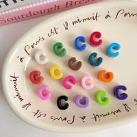 Perles en acrylique lettres anglaises style bonbon, accessoires DIY, breloques pour sacs, porte-clés, chaînes de téléphone, perles en vrac