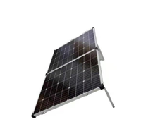 Panneau solaire photovoltaïque monocristallin tout noir économique fabriqué en Chine avec support 100w 18v pour balcon