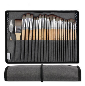 Offre Spéciale : Lot de 25 Pinceaux pour <span class=keywords><strong>Peinture</strong></span> à l'Aquarelle et à l'Huile pour Débutants - Product Image 1