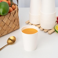 RACETOP 8oz 12oz Tasses à café jetables à paroi unique 500 Pack Tasses chaudes pour bureau, fête et usage domestique