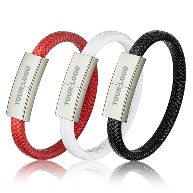 jaster PU Usb Flash Drive Bracelet Memory Stick Jump Drive for Data Storage Portable Thumb Drive U Disk Gift
