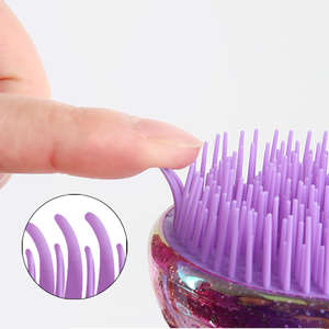 Brosse à shampooing en forme d'oeuf étoilé fabricant professionnel brosse à <span class=keywords><strong>cheveux</strong></span> peigne à oeufs de mode dessin animé mignon - Product Image 4