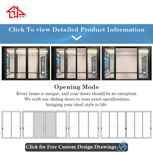 As2047 hiện đại Úc đôi tráng men khoang Kính Stacker nhôm cửa trượt cho phòng khách bên ngoài xếp chồng ban công - Product Image 5