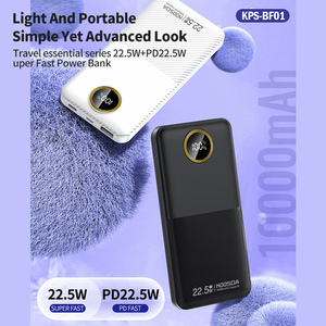 PD22.5W Pantalla digital inteligente Luz Banco de energía de viaje portátil 10000mAh Energía de carga súper rápida <span class=keywords><strong>simple</strong></span> - Product Image 2