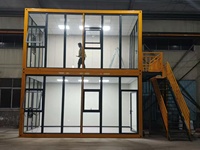 Maison conteneur préfabriquée modulaire détachable à faible coût, design moderne, avec fonction respirante, pour bureau