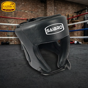 Protège-tête en cuir de vachette de qualité supérieure unisexe avec logo imprimé, en cuir véritable, conçu spécifiquement pour la boxe - Product Image 4