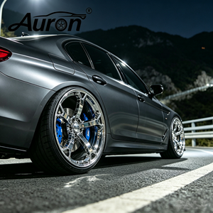 Rueda de Aleación de Aluminio Cromado Auron 5x17 de Una Pieza para Automóviles de Pasajeros, Mejora de Rendimiento, PCD 114.3mm, para Benz - Product Image 4