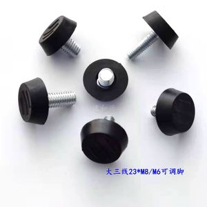 Adjustable Durable <b>Black</b> Modern Simple Foot Pad for <b>Cabinet</b> Square Tube with Plastic Material - Product Image 5