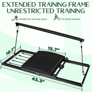 Lit de Pilates Reformer de Haute Qualité, Équipement de Fitness, Reformer Pilates Pas Cher, Reformer Pilates Pliable pour la Maison et le Fitness - Product Image 2