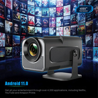 Projecteur portable HY320 pour la maison, la chambre, le bureau, la projection murale, 1080P HD, lampe LED, Android 11