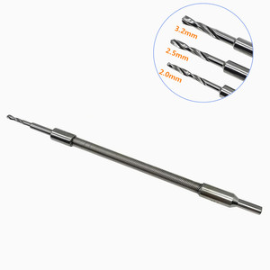Foret flexible en acier inoxydable, foret souple 2.0 2.5 3.2mm, instruments chirurgicaux orthopédiques pour animaux de compagnie, autoclavables - Product Image 1