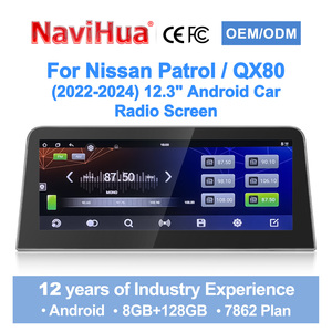 วิทยุติดรถยนต์ Navihua ระบบแอนดรอยด์ หน้าจอสัมผัส 12.3 นิ้ว รองรับ Carplay มัลติมีเดีย ระบบนำทาง GPS สำหรับรถยนต์นิสสัน พาโทรล อินฟินิตี้ QX80 ปี 2022-2024 - Product Image 1