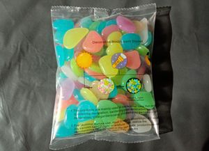 Đá Cuội Phát Sáng Trong Bóng Tối Trang Trí Màu Cam Đá Màu Dạ Quang - Product Image 6