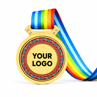 Médailles en métal vierges personnalisables avec logo, impression typographique, vente en gros, haute qualité, pour événements sportifs (marathon, football)