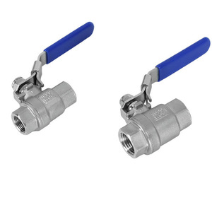 บอลวาล์ว 1/2 นิ้ว เกลียว NPT แบบ 2 ชิ้น พร้อมมือจับล็อค สำหรับงานประปา - Product Image 2