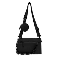 2021 나일론 패브릭 메신저 가방 새로운 패션 벨트 펜던트 작은 라운드 가방 어깨 가방 유니섹스