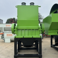 Broyeur de plastique à arbre unique pour déchets, rebuts, PET, PP, PE, tuyaux, barils, recyclage 500-2000 kg/h pour ligne de recyclage en usine