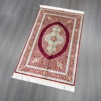91x152cm Tapis turcs lavables Prière nouée Afghan Qum Prix Tapis en soie fait main
