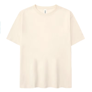 Camiseta Lisa clásica con cuello OEM para hombre, 100% algodón, camiseta normal al por mayor del fabricante, talla estadounidense, opciones a todo color, patrón sólido - Product Image 5