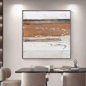 Nhà máy tùy chỉnh bán buôn khách sạn kỹ thuật dự án đặt hàng tác phẩm nghệ thuật 3D kết cấu UV sơn trừu tượng trang trí nội thất tường nghệ thuật - Product Image 2