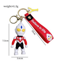 20 tipos de figuras de anime de Ultraman 'Salty Egg', llaveros de gel de silicona, colgantes para mochila, adornos para árbol de Navidad, individuales