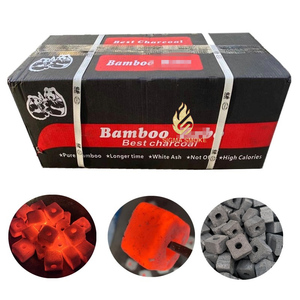ถ่านไม้ไผ่บริสุทธิ์สำหรับมอระกู่ผลิตด้วยอุณหภูมิสูงเถ้าสีขาว - Product Image 1