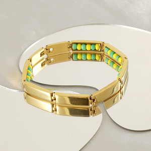 Joyería personalizada Religiosa Pulsera <span class=keywords><strong>de</strong></span> cuentas Pulsera <span class=keywords><strong>de</strong></span> eslabones Pulsera <span class=keywords><strong>de</strong></span> moda Cuentas coloridas Africanas India Poder Santería Pulsera - Product Image 2