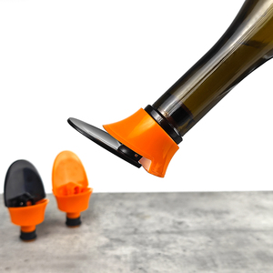 Tappo per bottiglia di vino frizzante all'ingrosso con Logo personalizzato in plastica accessori per vino regalo sottovuoto - Product Image 4