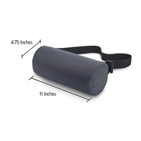 Oreiller cervical de soutien du cou le plus vendu avec mousse à mémoire de forme pour soulager les douleurs cervicales, forme cylindrique pour chaises de bureau et sièges de voiture
