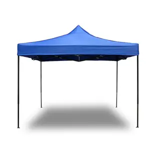 Yüksek kaliteli mavi kırmızı 3X3 metre açık kumaş tente