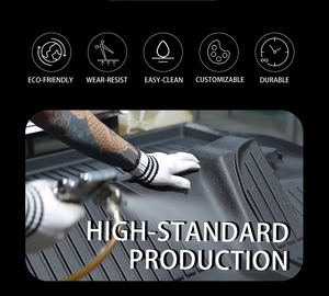 Tapis de sol de voiture 5D toutes saisons en TPE, sur mesure, pour pick-up GWM Poer <span class=keywords><strong>2024</strong></span>+ conduite à droite - Product Image 3