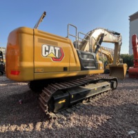 Excavatrice sur chenilles hydraulique Caterpillar CAT345GC d'occasion 45T, modèle original, en stock à vendre