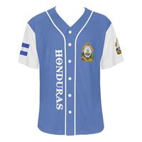 Honduras Baseball Softball Wear Beliebteste Logo Druck Großhandel Direkt vertrieb Benutzer definiertes Logo Honduras Baseball Jersey