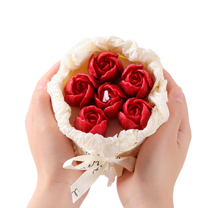 Hoa Tulip hoa hồng dễ thương nến thơm ngày làm bằng tay ngày lễ tình nhân món quà lãng mạn bó Hoa Nến - Product Image 6