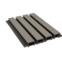 Panel de Revestimiento Exterior de Pared BASO 2023, WPC Coextruido, Acanalado