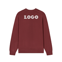 Pull-over en tricot personnalisé OEM/ODM 2026 avec logo tendance, broderie en coton, pull à col rond pour hommes