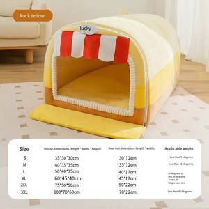 Casita para perros grande y moderna con aislamiento y cama lavable desmontable para un alojamiento cálido al aire libre para mascotas durante todo el año - Product Image 5