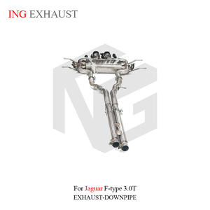 Sistema de Escape Catback de Acero Inoxidable de Fábrica ING para Jaguar F-type 3.0T con Válvula, Piezas de Rendimiento Automotriz, Tubo de Afinación - Product Image 6