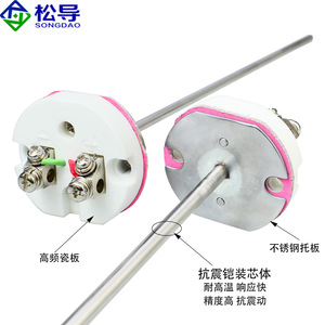 Núcleo de Termopar Blindado WRNK-010, Sensor de Termopar K/E, Detector de Temperatura de Resistencia PT100 Ensamblado, Flexible - Product Image 3