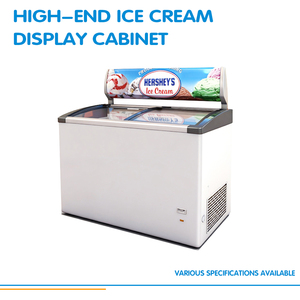 X-MING công suất lớn thương mại trong suốt Kính Kem hiển thị tủ đông <span class=keywords><strong>v</strong></span>ới cửa trượt cho siêu thị - Product Image 3