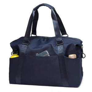 Bolsa de Gimnasio Personalizada de Poliéster, Informal, Impermeable, con Diseño Moderno, para <span class=keywords><strong>Viajes</strong></span> de Fin de Semana, Deportes, Yoga, con Cierre de Cremallera - Product Image 4