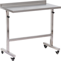 Table d'opération vétérinaire réglable en hauteur MEDICA en acier inoxydable 304 pour chiens et chats, certifiée CE, garantie 1 an