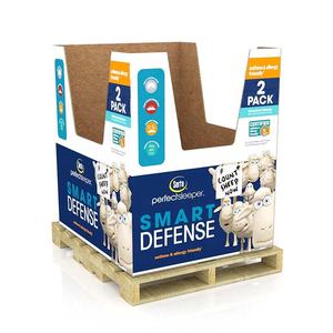 กล่องแสดงสินค้าแบบตั้งพื้นสำหรับงานโปรโมชั่น ทำจากกระดาษแข็งรีไซเคิล เป็นมิตรกับสิ่งแวดล้อม  แบบกำหนดเองสำหรับโรงงาน  สำหรับวางบนพาเลท  สำหรับร้านค้าปลีก - Product Image 1