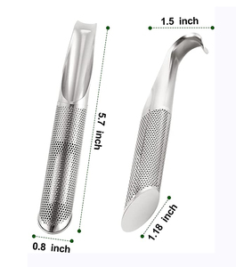 Set di 2 Infusori per Tè con Spazzola, Filtri in Acciaio Inox per Tè Sfuso, Filtro da Viaggio con Manico Lungo per Tè e Caffè - Product Image 2