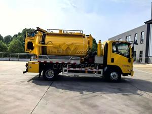 รถดูดสิ่งปฏิกูล ISUZU KV100 ขนาด 6000 ลิตร พร้อมเครื่องฉีดน้ำแรงดันสูง, ปั๊มสุญญากาศไฮดรอลิกจากอิตาลี ยี่ห้อ Jurop รุ่น PINFL, ตัวเลือกเสริม 360 °   แขนดูดแบบหมุนได้ - Product Image 4