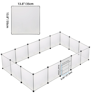 Sıcak Satış Eko Akrilik Plastik Evcil Hayvan Oyun Parkı İç Mekan Köpek Yavrusu Parkı Plastik Egzersiz Parkı Dayanıklı Evcil Hayvan Çiti - Product Image 3