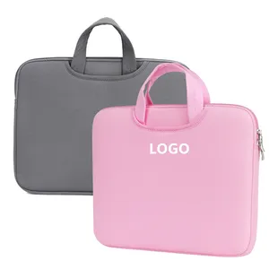 CUSTOM Logo Laptop Hülle Hülle Laptop Vegane Handtasche für Macbook 15.3 Air Neopren Aktentasche Soft für Frauen