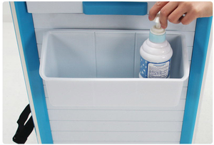 병원 가구 악기 드레싱 응급 치료 트롤리 ABS 마취 트롤리 플라스틱 의학 장바구니 - Product Image 2