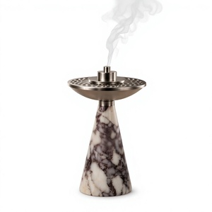 Encensoir à charbon Oud Mabkhara Arabe de Luxe avec Construction Moderne en Résine et Métal, Brûleur d'Encens Élégant pour l'Aromathérapie - Product Image 6